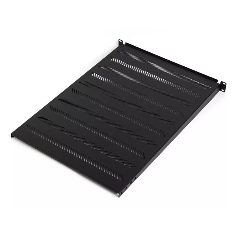 Prateleira fixa para rack DIGITUS TN-19-550-1U-BK 19 polegadas, 1U, 550 mm de profundidade, carga de 25 kg, preto