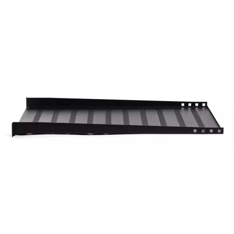 Prateleira fixa para rack DIGITUS TN-19-550-1U-BK 19 polegadas, 1U, 550 mm de profundidade, carga de 25 kg, preto