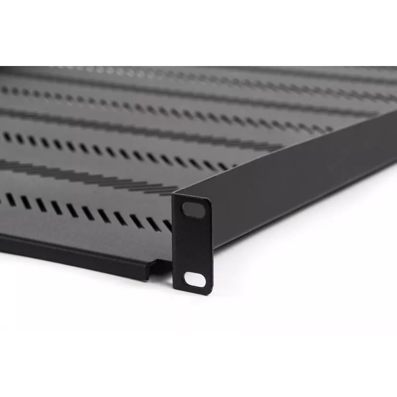 Prateleira fixa para rack DIGITUS TN-19-550-1U-BK 19 polegadas, 1U, 550 mm de profundidade, carga de 25 kg, preto
