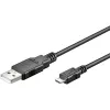 DIGITUS Cabo USB 2.0 Type-A - Micro-B macho/macho 1,8m preto