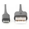 DIGITUS Cabo USB 2.0 Type-A - Micro-B macho/macho 1,8m preto