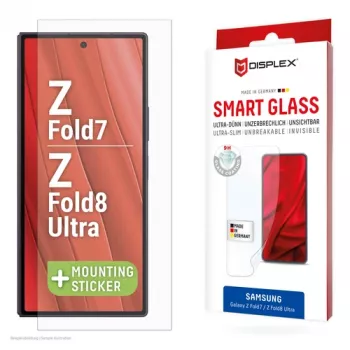 DISPLEX Smart Glass Película de proteção de ecrã para Samsung Galaxy Z Fold7/Z Fold8 Ultra