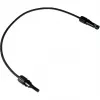 DIVERSE Cabo de extensão solar 6mm², ficha MC4 para conector fêmea, 1,5 metros, Preto