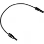 DIVERSE Cabo de Extensão Solar 6mm², ficha MC4 macho para fêmea, 1 metro, preto