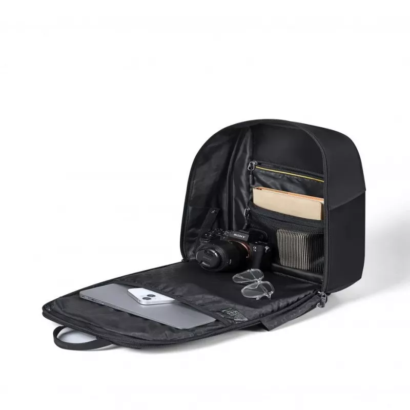 Divoom Cyber Bag Premium à prova de intempéries com ecrã LED de pixel art e controlo por app preto