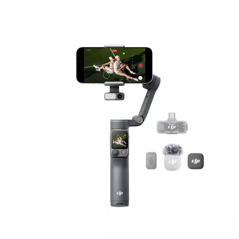DJI Osmo Mobile 8P Creator Combo Estabilizador Gimbal para Smartphone Preto