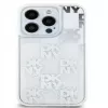 Capa rígida DKNY para Apple iPhone 15 Pro Max 6,7 polegadas Liquid Glitter Multilogo Branco
