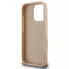 DKNY Capa para iPhone 16 Pro com padrão xadrez e riscas impressas - rosa