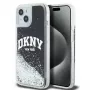 Capa DKNY Liquid Glitter Big Logo para iPhone 14/15/13 - Preta