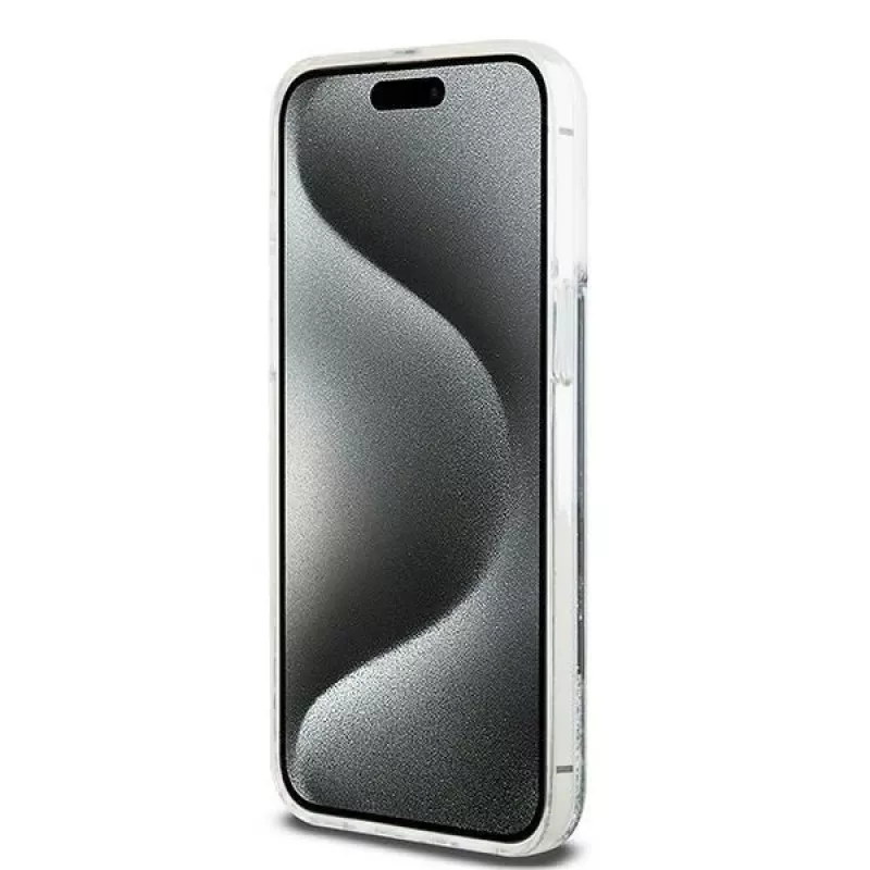 Capa DKNY Liquid Glitter Big Logo para iPhone 14 Pro Max - Preto