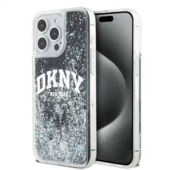 Capa DKNY Liquid Glitter Big Logo para iPhone 14 Pro Max - Preto
