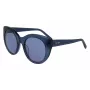 Óculos de sol DKNY mulher em forma de borboleta DK517S-400 azul acetato lentes cinzentas degradê 52mm