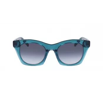 DKNY óculos de sol mulher DK541S-430 armação em acetato Havana lentes castanhas degradê 51 mm