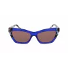 Óculos de sol de mulher DKNY DK547S5516425 - Armação de acetato Havana, lentes castanhas degradê, 55 mm