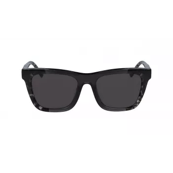 Óculos de sol DKNY mulher quadrados DK529S-001 - armação preta, lentes cinzentas, 53 mm