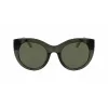 DKNY óculos de sol mulher DK517S-300 armação de acetato Havana lentes de policarbonato degradê castanhas 52mm