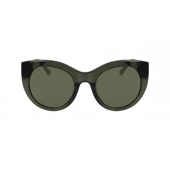 DKNY óculos de sol mulher DK517S-300 armação de acetato Havana lentes de policarbonato degradê castanhas 52mm
