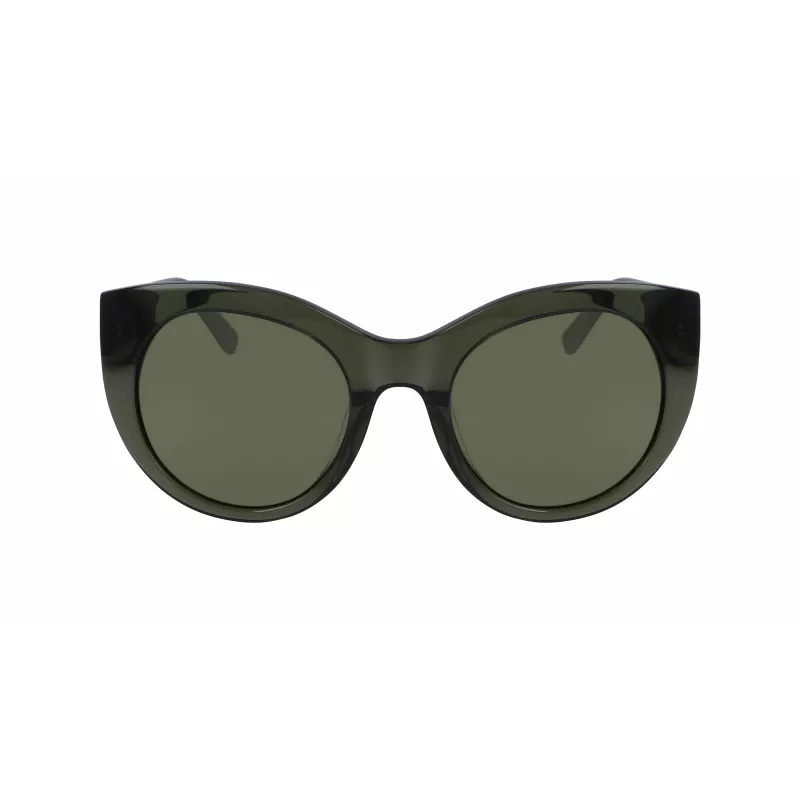 DKNY óculos de sol mulher DK517S-300 armação de acetato Havana lentes de policarbonato degradê castanhas 52mm