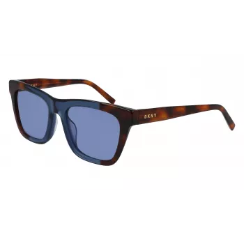 Óculos de sol DKNY mulher DK529S-240 castanho Havana armação de acetato lentes castanhas degradê 53mm