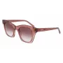 Óculos de sol DKNY mulher DK541S-265 castanho Havana armação quadrada em acetato com lentes de policarbonato castanhas degradê 51/21/140 mm