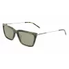 Óculos de sol de mulher DKNY DK709S305 - armação preta de acetato, lentes cinzentas de policarbonato, largura da lente 55 mm