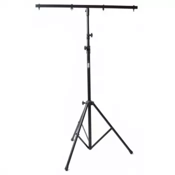 DNA LS1 Tripé de iluminação com barra em T, altura máx. 320 cm, capacidade de carga 20 kg, aço, preto
