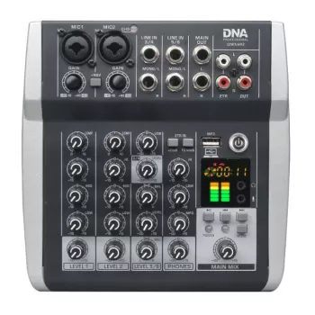 Misturadora de som analógica DNA PROFESSIONAL DNA QMX602 6 canais azul