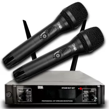 Sistema sem fios DNA PROFESSIONAL DNA STAGE BAT SET com 2 microfones de mão