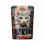 Dolina Noteci Mau Mus salmão com camarão e salsa para gatos esterilizados 85g