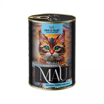 DOLINA NOTECI MAU patê e filete Crimson com amores-perfeitos comida húmida para gatos 400g