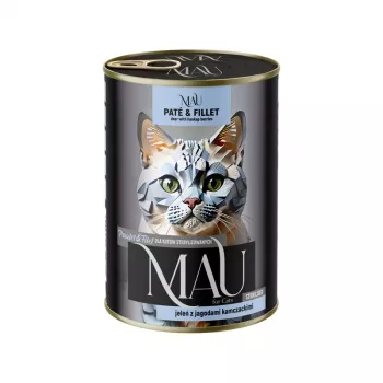 DOLINA NOTECI MAU patê e filete esterilizado veado com mirtilos - comida húmida para gatos - 400g