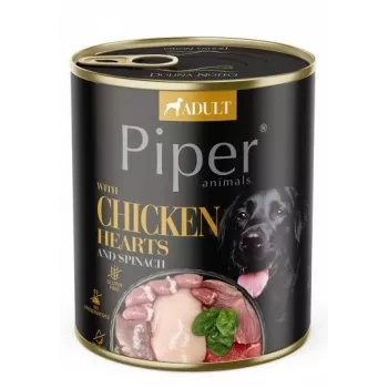 Alimento húmido para cães DOLINA NOTECI Piper corações de frango com espinafres 800 g