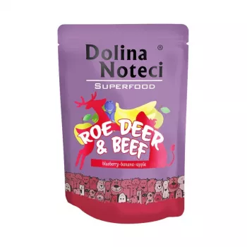 Dolina Noteci Superfood Veado e Vaca comida húmida para cães 300g