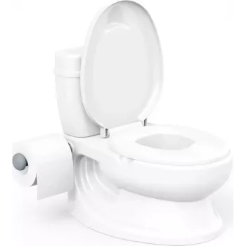 Dolu bacio de treino WC com som de descarga, branco 8690089070517