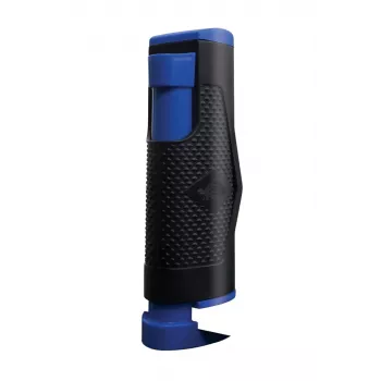 Conjunto de rede retrátil para ténis de mesa DONIC Flex-Net (rede preta, postes azuis)