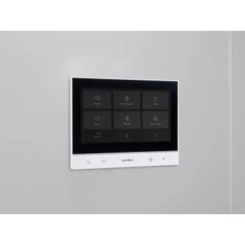 Doorbird A1103 IP Video Indoor Station ecrã tátil IPS de 7 polegadas branco preto