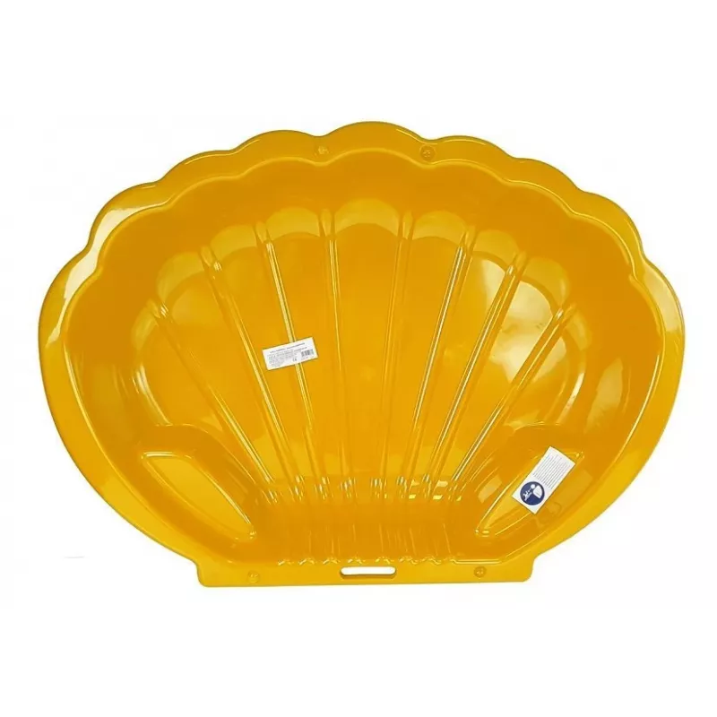 DOREX Sandbox Piscina para crianças 2em1 Shell amarela 110cm
