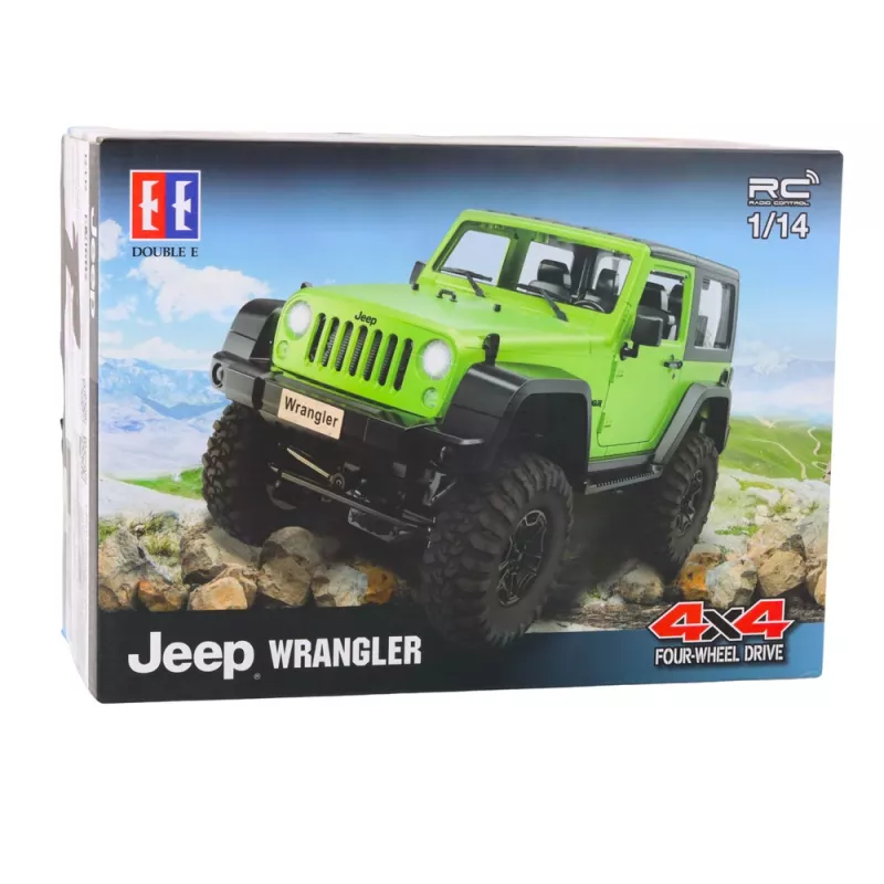 Double E RC Jeep Wrangler Rock Crawler Laranja 1:14 Veículo Todo-o-Terreno Telecomandado