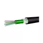DRAKA A-DQ(ZN)B2Y 12G50/125 cabo exterior de fibra ótica, 12 fibras, multimodo OM2, 1,5kN, bainha PE, preto