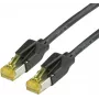 Cabo de patch S/FTP Cat.6a 10m RJ-45 preto Draka Comteq