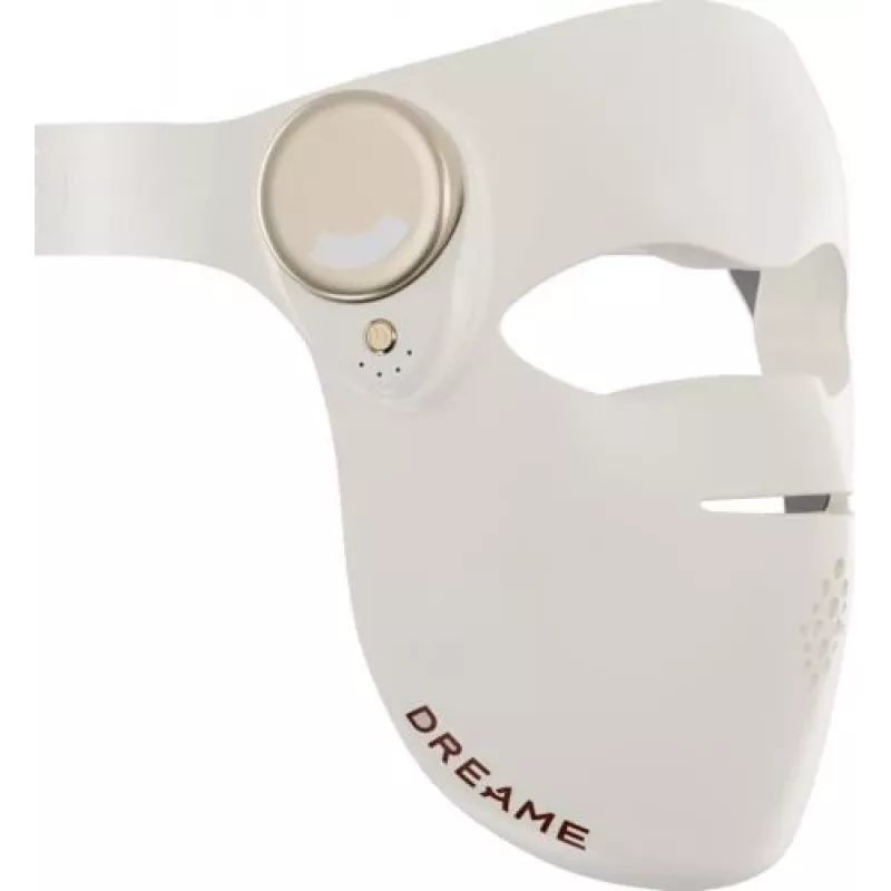 Máscara facial LED 3D DREAME Chrona - fototerapia de 7 cores, 180 LEDs, controlo por app, bege