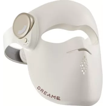 Máscara facial LED 3D DREAME Chrona - fototerapia de 7 cores, 180 LEDs, controlo por app, bege