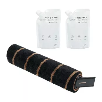 DREAME Conjunto de Limpeza para V18S Aqua / Z10S St / Z30S St / U / R20 U/UA – Conjunto de Acessórios de 8 Peças para Aspirador Robô com Escova Rotativa, Escovas Laterais, Filtros HEPA, Panos de Limpeza, Ferramenta de Limpeza