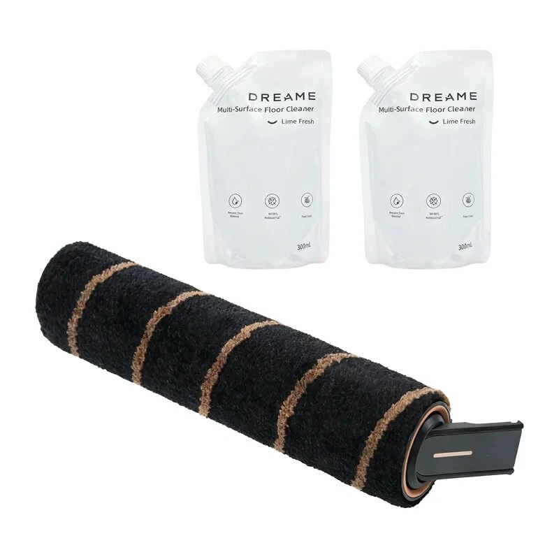 DREAME Conjunto de Limpeza para V18S Aqua / Z10S St / Z30S St / U / R20 U/UA – Conjunto de Acessórios de 8 Peças para Aspirador Robô com Escova Rotativa, Escovas Laterais, Filtros HEPA, Panos de Limpeza, Ferramenta de Limpeza