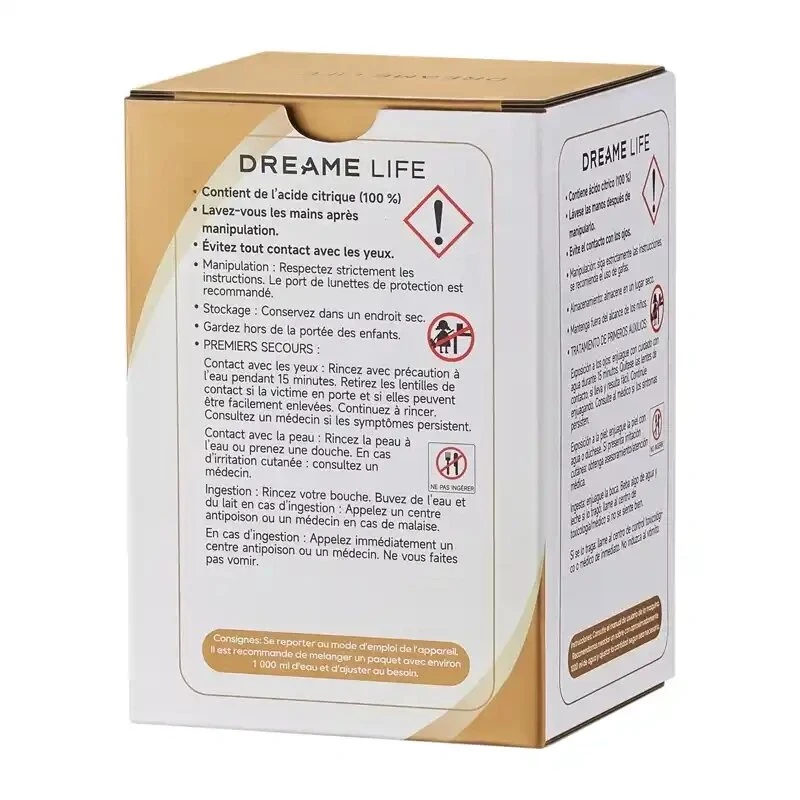 Dreame HNFA Solução Descalcificante para Limpador a Vapor N20 – 12 x 20g Saquetas (Ácido Cítrico)