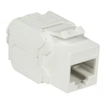 DS-IT CAT6a UTP tomada de rede Keystone - sem ferramentas - branco (DS-KC-UTP6A-TL-W)