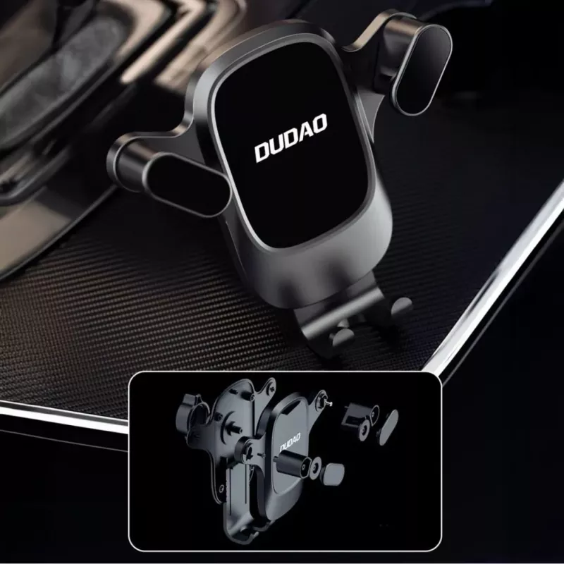 Dudao F5PRO+ Suporte para telemóvel com ventosa - preto
