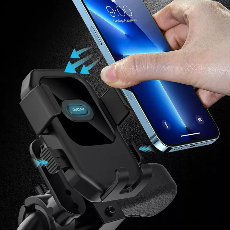 Dudao F7 Suporte para bicicleta, mota, scooter - preto