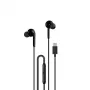 Auscultadores intra-auriculares com fios DUDAO Hi-Fi X3C+ com microfone, 1,2 m, preto