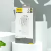 Dudao K11 Powerbank 10000mAh com cabos integrados branco